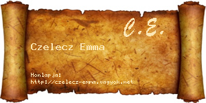 Czelecz Emma névjegykártya
